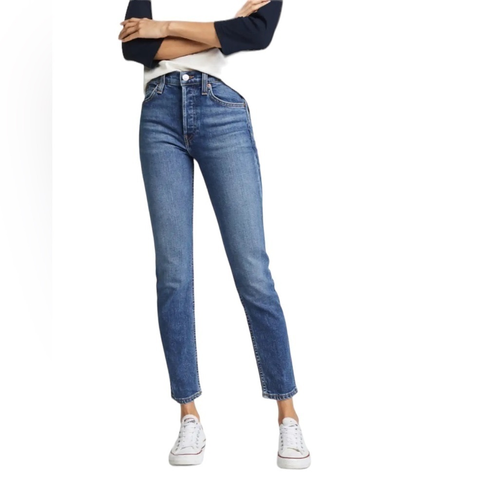 RE/DONE High Rise Ankle Crop Jean Size 30 New with Tag
